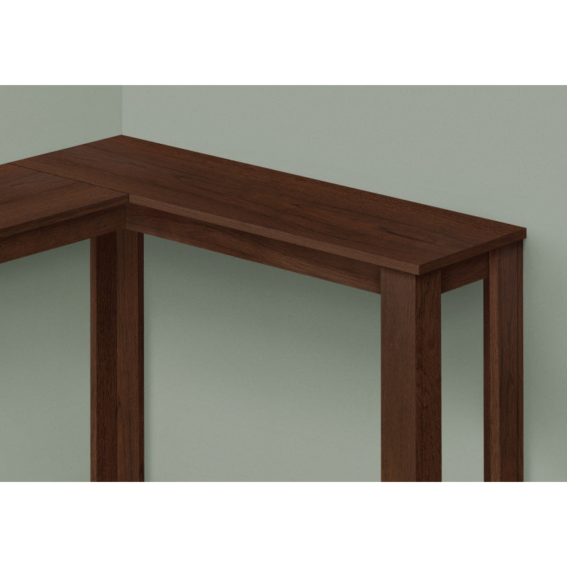 Accent Table Console Entryway Narrow Corner Living Room Bedroom Brown Laminate Contemporary Modern Coffee Table;