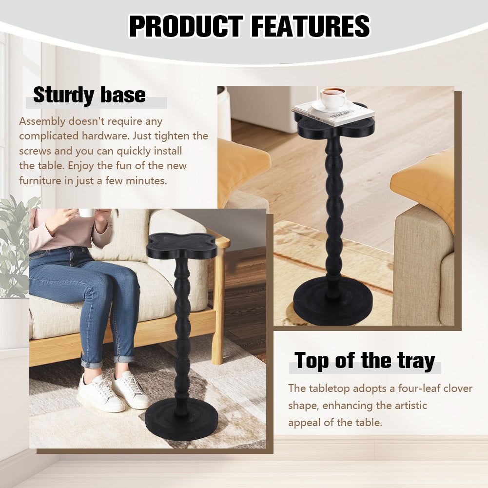 Compact Corner Table for The Couch, Ideal for Coffee, Drinks, And Snacks in The Living Room