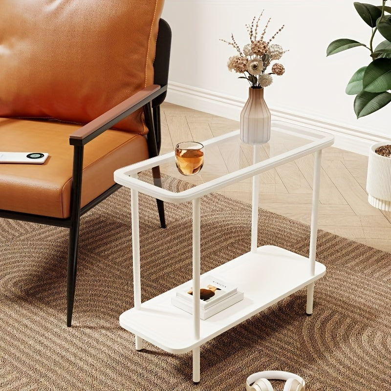 A Super Narrow Home Small Table, a Easy Side Table for The Sofa, an Ultra-Slim Bedside Cabinet for The Bedroom, And a Light Luxury Corner Shelf - Designed for Bedrooms, Living Rooms, Balconies, Offices, Kitchens, Bathrooms