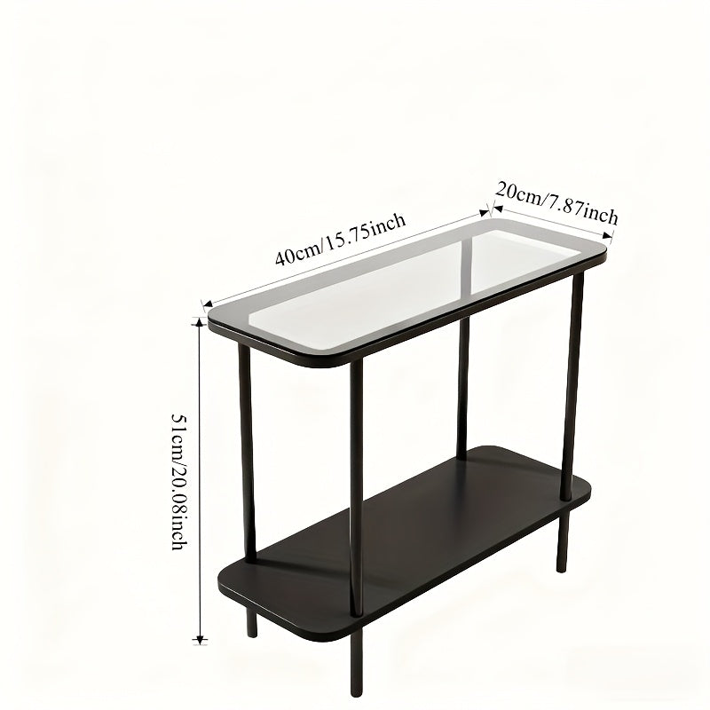 A Super Narrow Home Small Table, a Easy Side Table for The Sofa, an Ultra-Slim Bedside Cabinet for The Bedroom, And a Light Luxury Corner Shelf - Designed for Bedrooms, Living Rooms, Balconies, Offices, Kitchens, Bathrooms