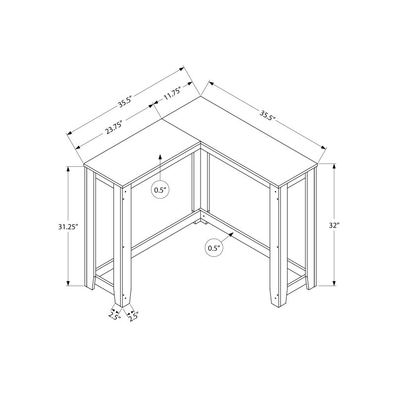 Accent Table Console Entryway Narrow Corner Living Room Bedroom Brown Laminate Contemporary Modern Coffee Table;